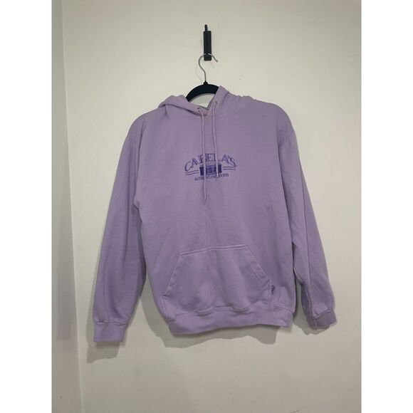 Cabela's Tops - Vintage CABELAS Lilac Purple Hoodie Size S Sweatshirt Fishing Hunting Outdoors